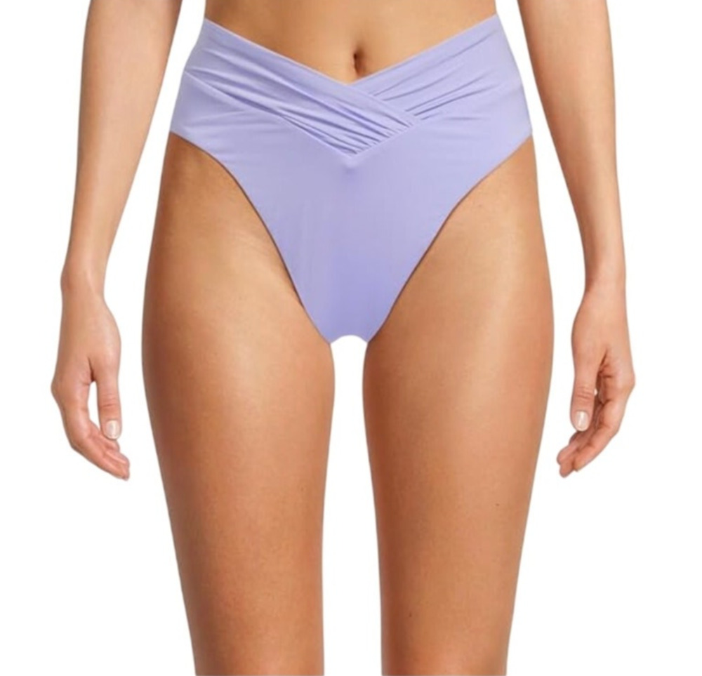 BECCA Color Code Carolina French Cut Bikini Bottom Small Bellflower Purple NWT